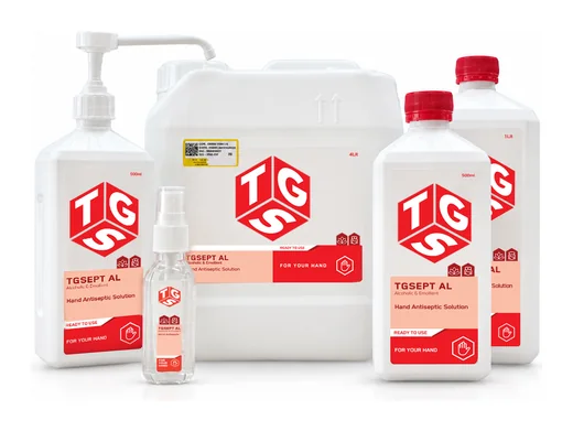 TGSept AL product range — all available pack sizes
